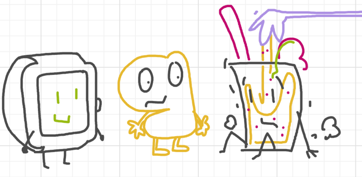 A panel from I've Been Everywhere, Man, episode nine of the Board Boards object show by Furretwalk/WalkingFurret.